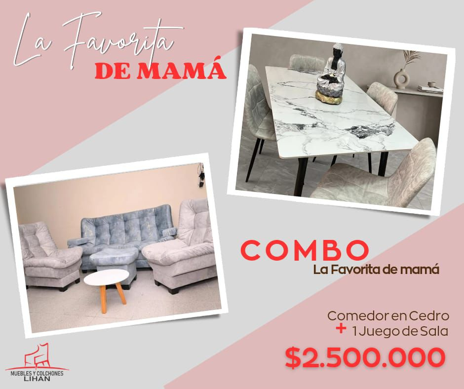 Combo de sala + comedor 4